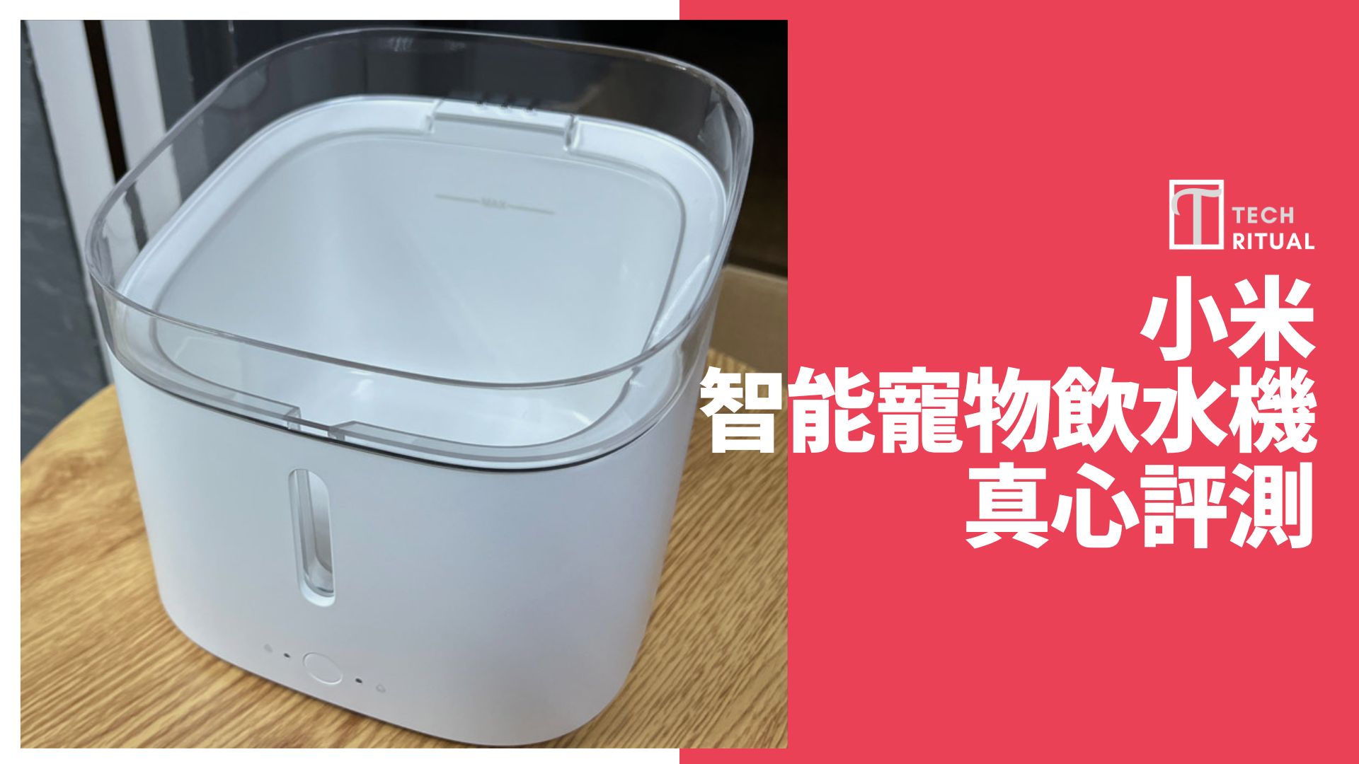 【開箱評測】小米  智能寵物飲水機：普普通通，米家迷啱用 | Techritual 香港