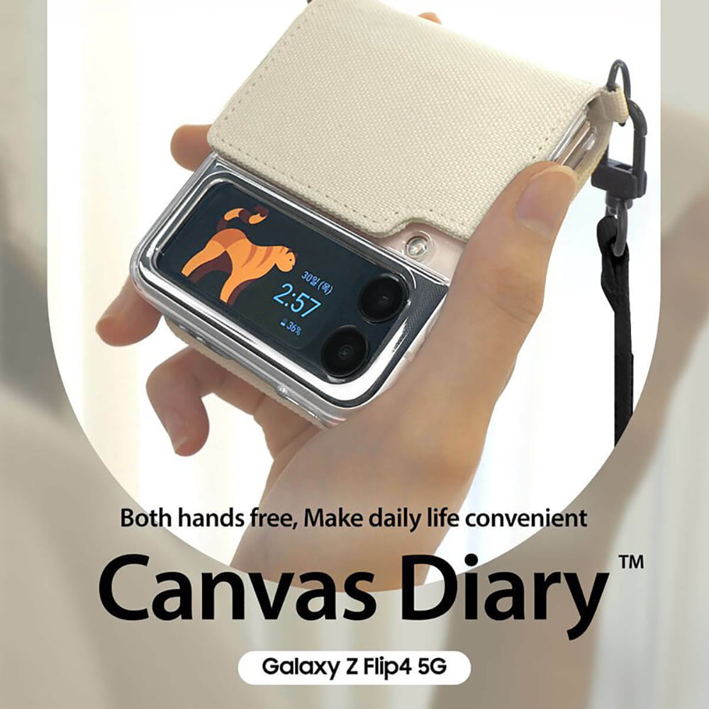 araree Canvas Diary Case 手機殼 for Galaxy Z Flip 4