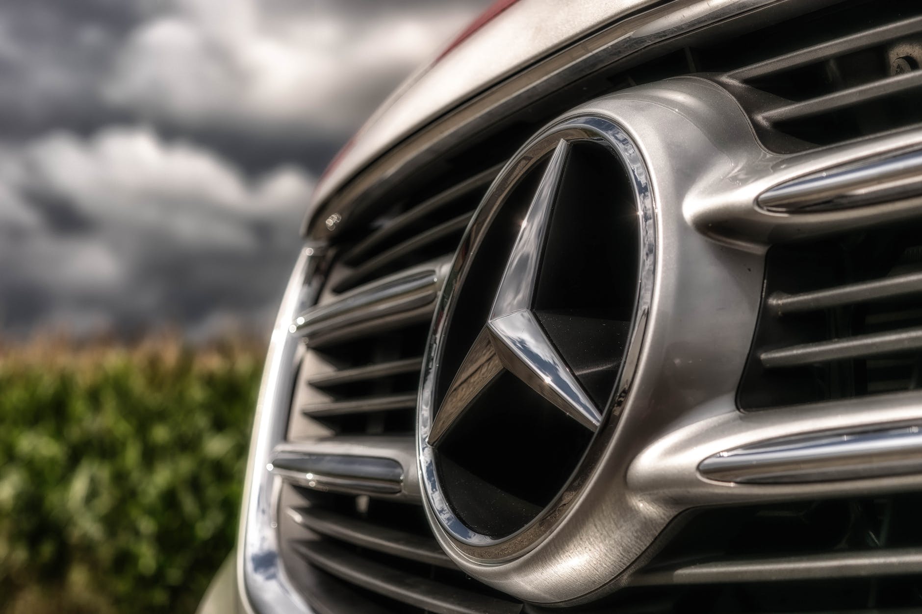 mercedes benz silver emblem