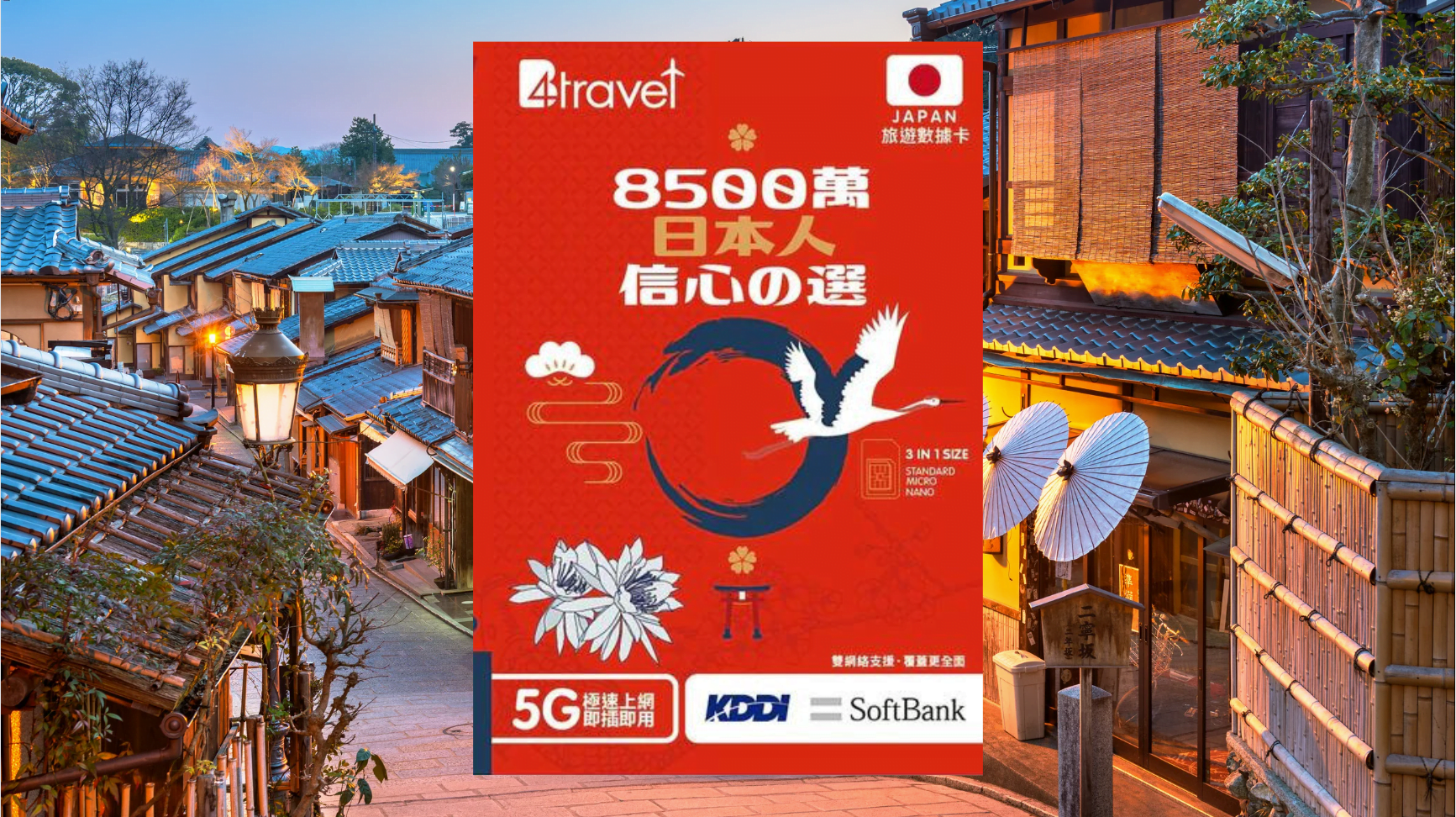 【優惠】B4Travel SoftBank 5G 日本高速上網卡，5G 網速達 168Mbps，香港售價