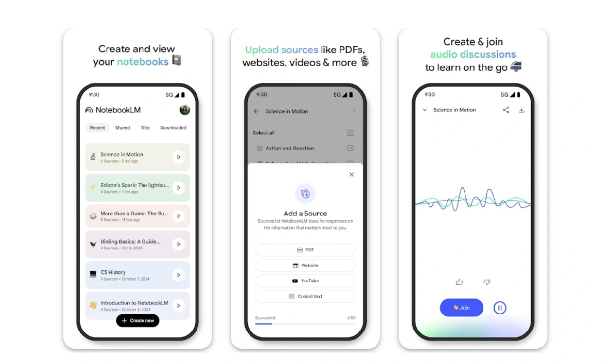 NotebookLM 應用程式即將推出，提供多功能 AI 支援