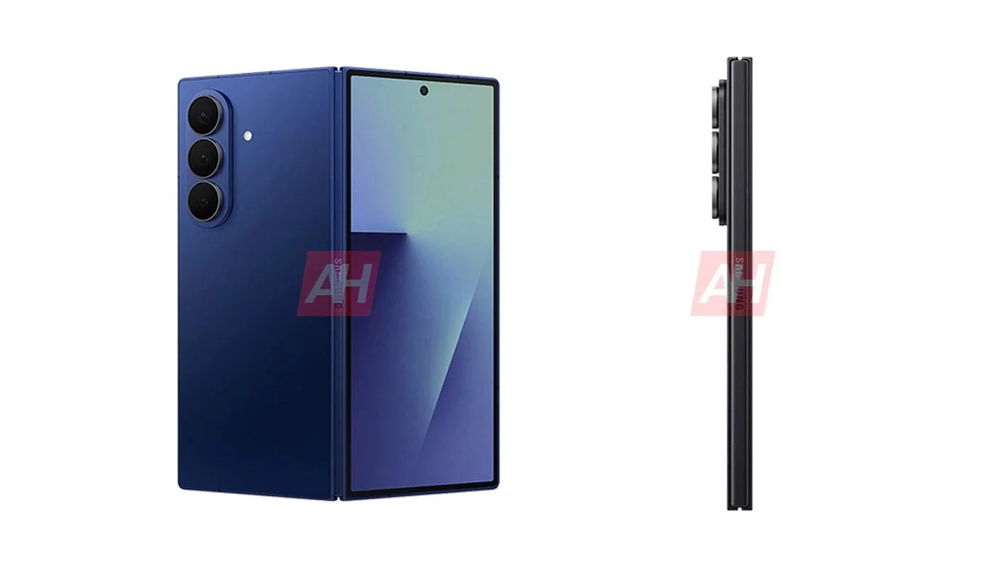Samsung Galaxy Z Fold 7 輕薄機身及更大顯示屏的最新泄露渲染圖