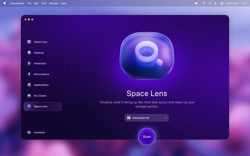 簡化 Mac 存儲管理的 CleanMyMac Space Lens 功能