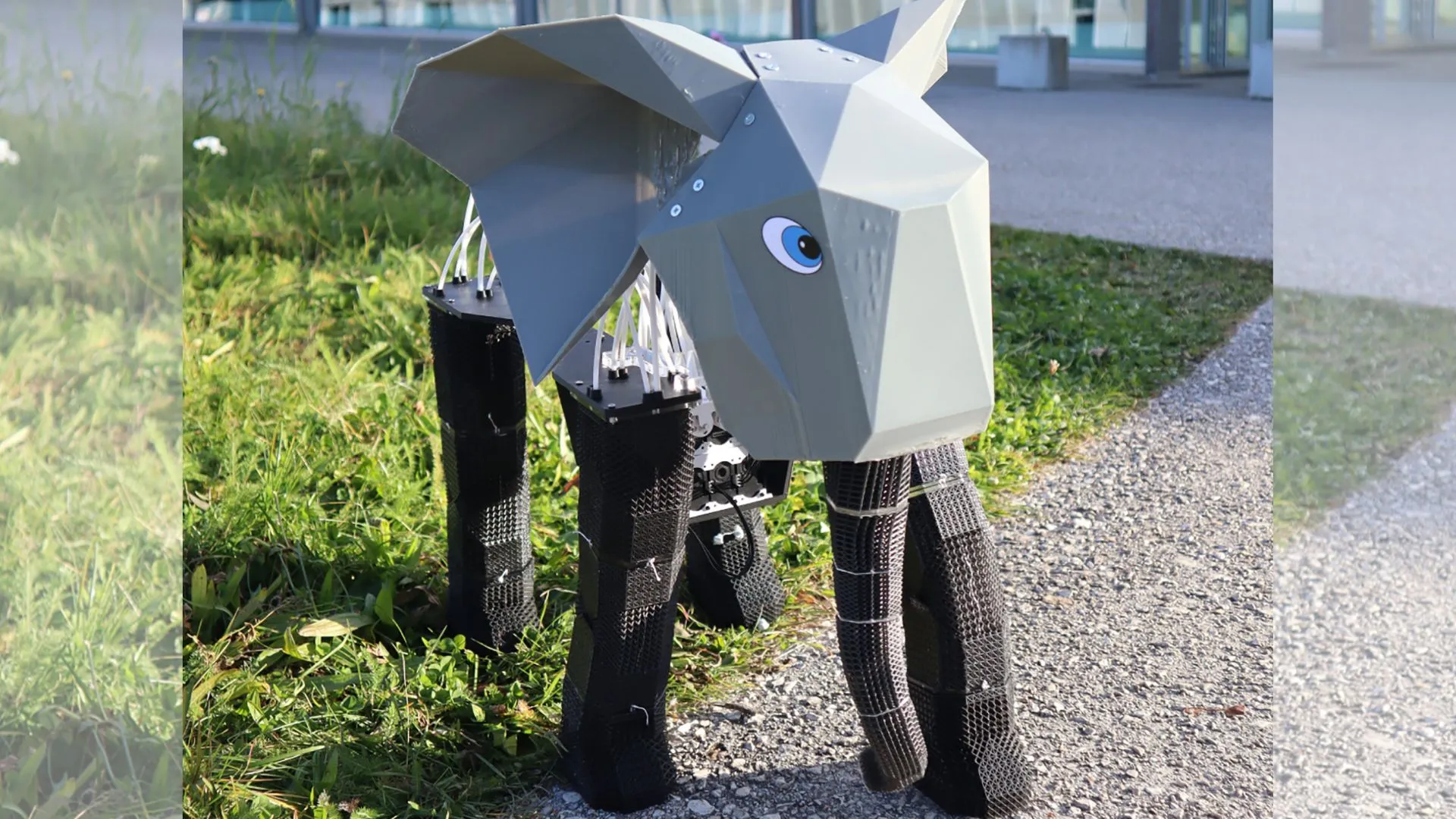 新型大象機器人模仿生物肌肉與骨骼設計