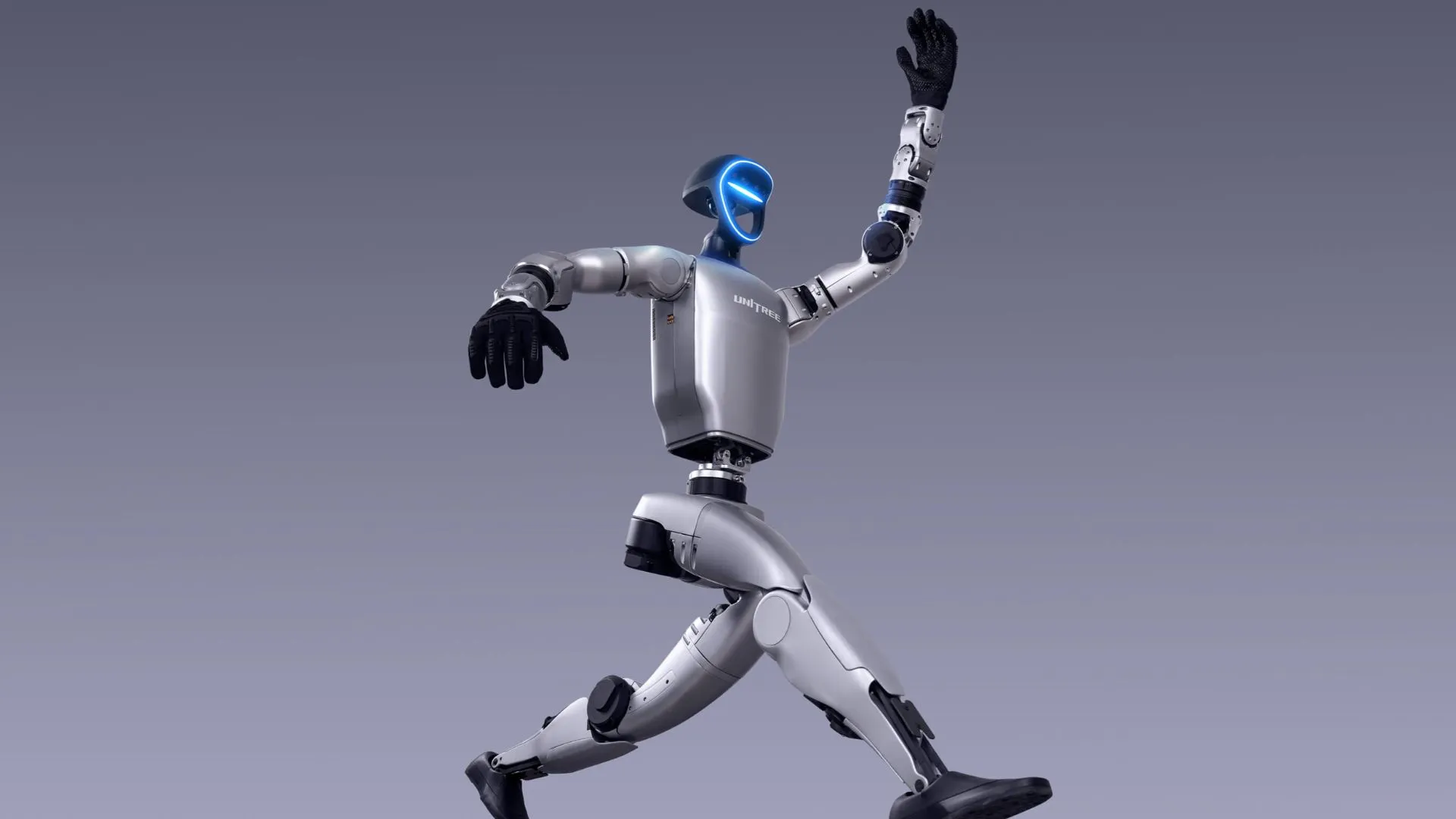 「中國高中畢業典禮上的人形機械人亮相」