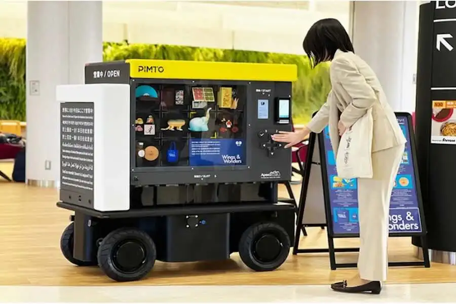 成田國際機場第1航站樓測試無人移動販賣機「PIMTO」至 8 月 11 日