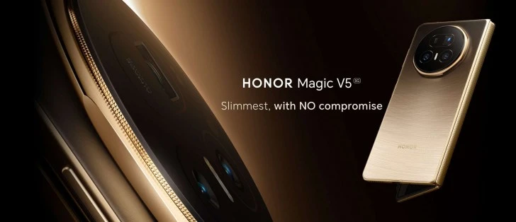Honor Magic V5 發佈：更輕薄的折疊手機，增強的電池與相機性能