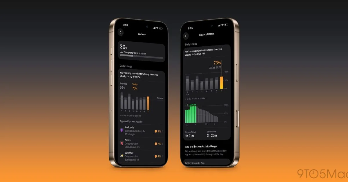 iOS 26 設定新增智能建議以應對 iPhone 電池耗電問題