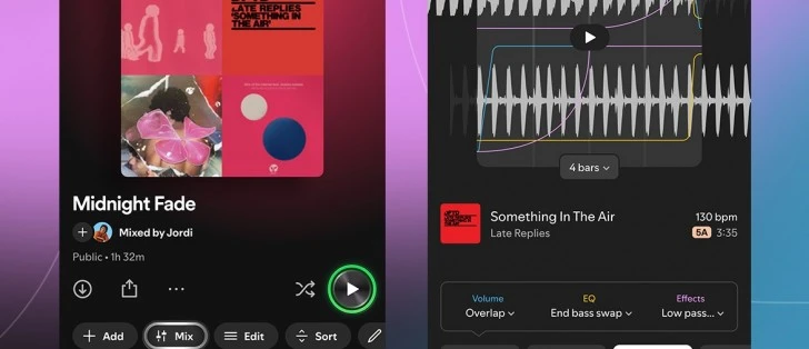 Spotify 新增功能：混合播放列表與自定義過渡效果
