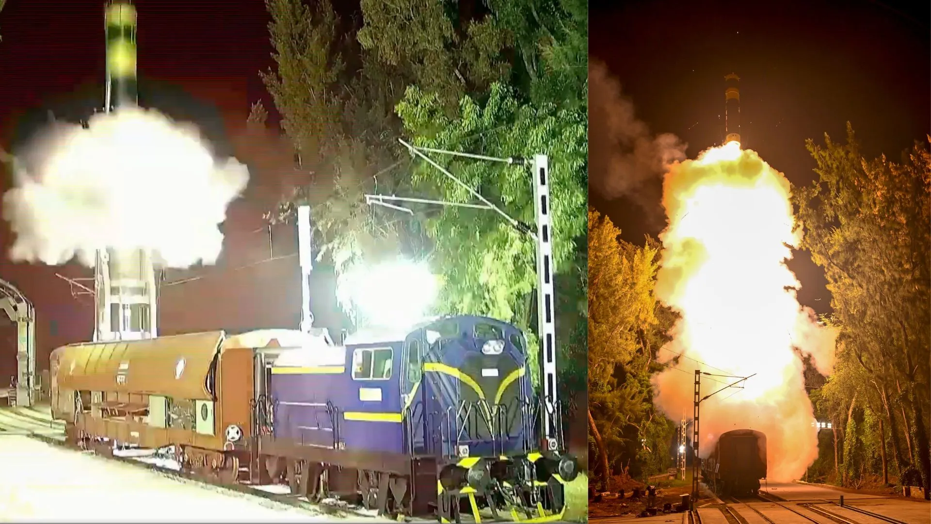 中國鄰國進行核導彈列車試射