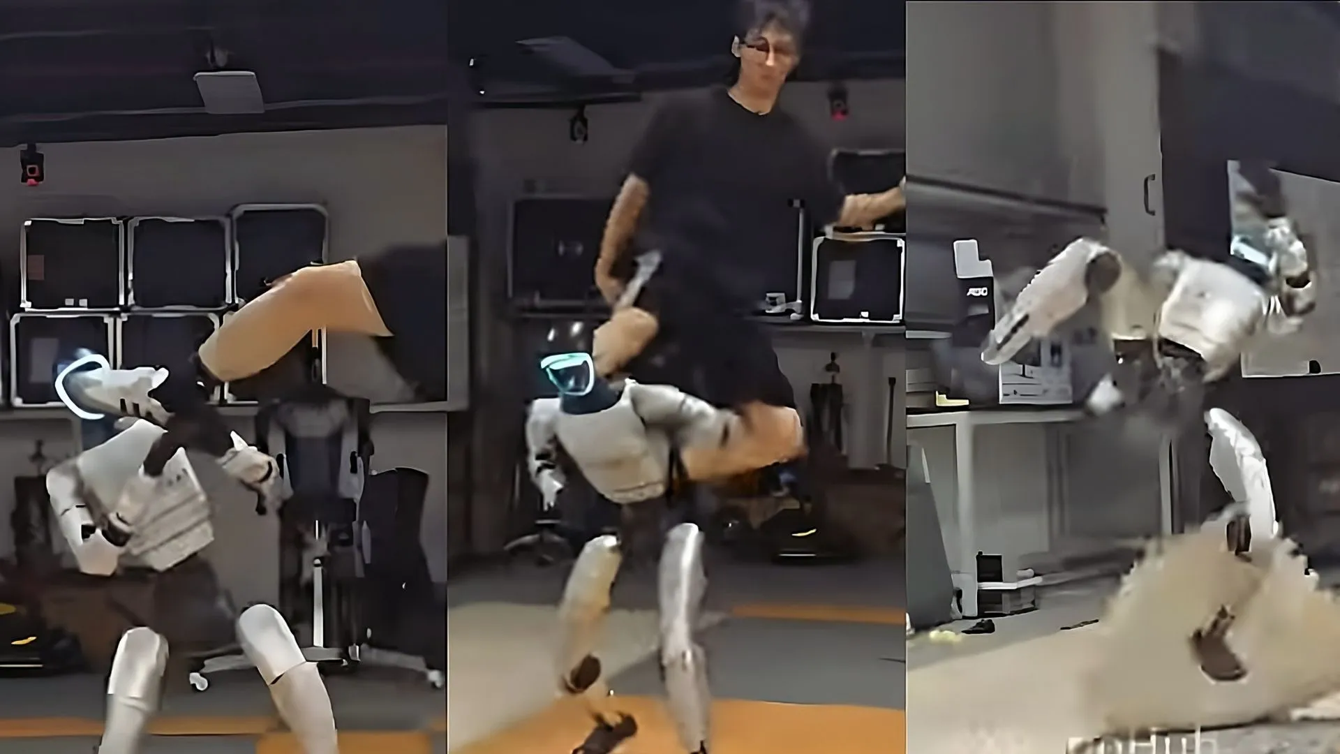 中國人形機械人接受「暴力測試」的影片曝光