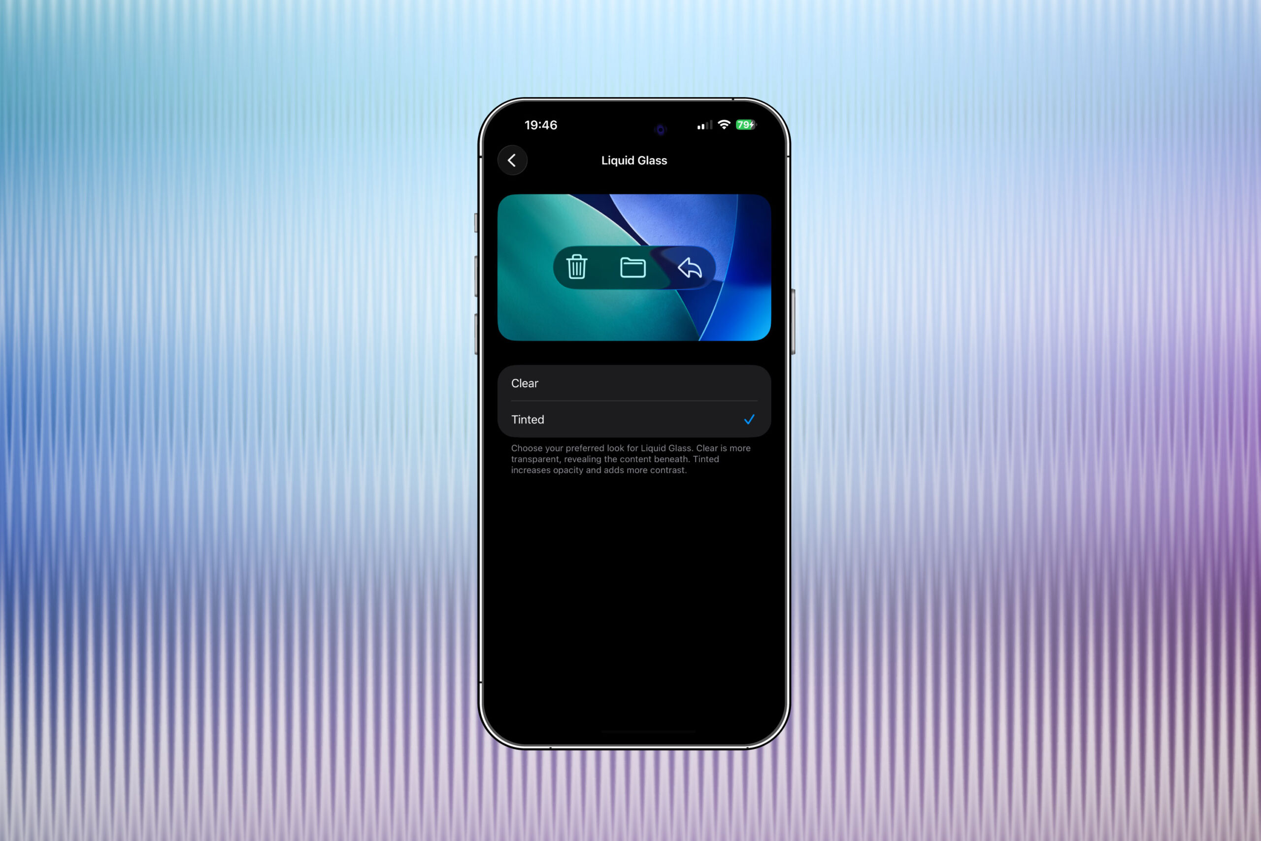 Apple 新增選項 調整 Liquid Glass 外觀