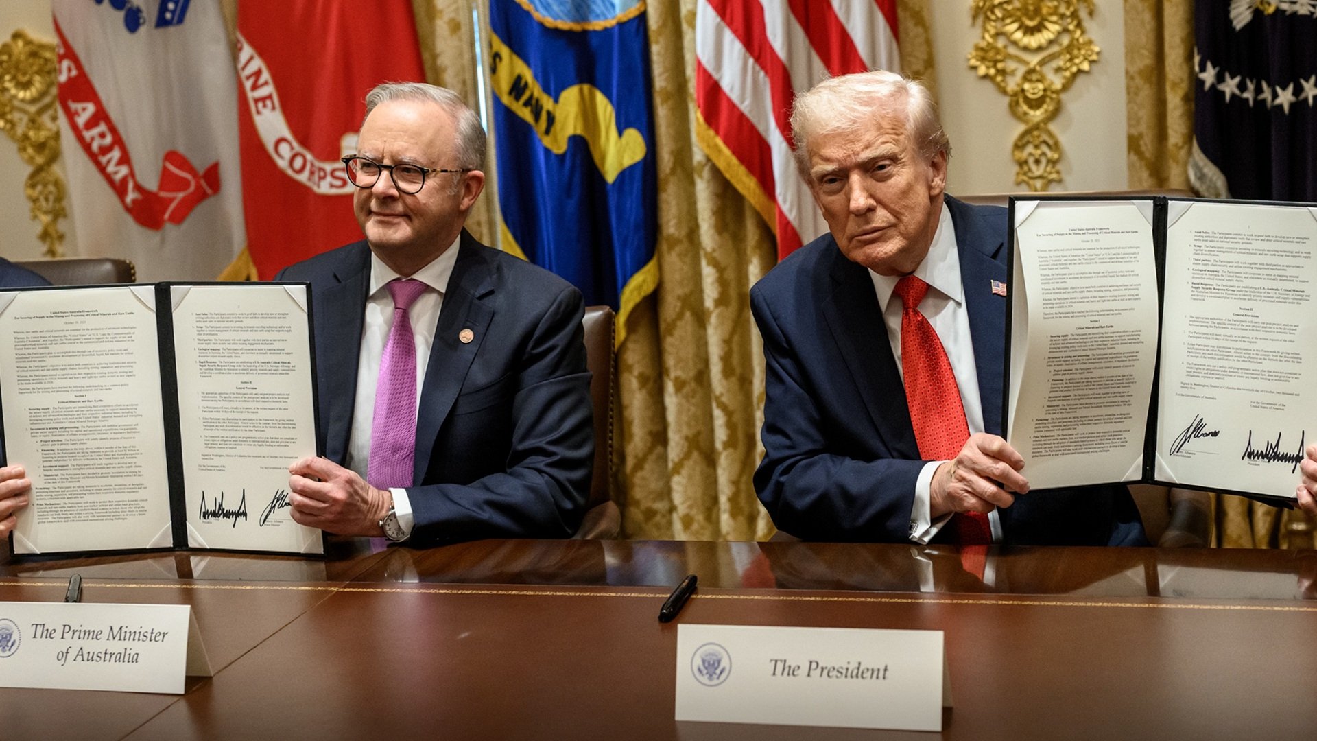 美國與澳洲簽署 85 億美元稀土協議以減少對中國的依賴