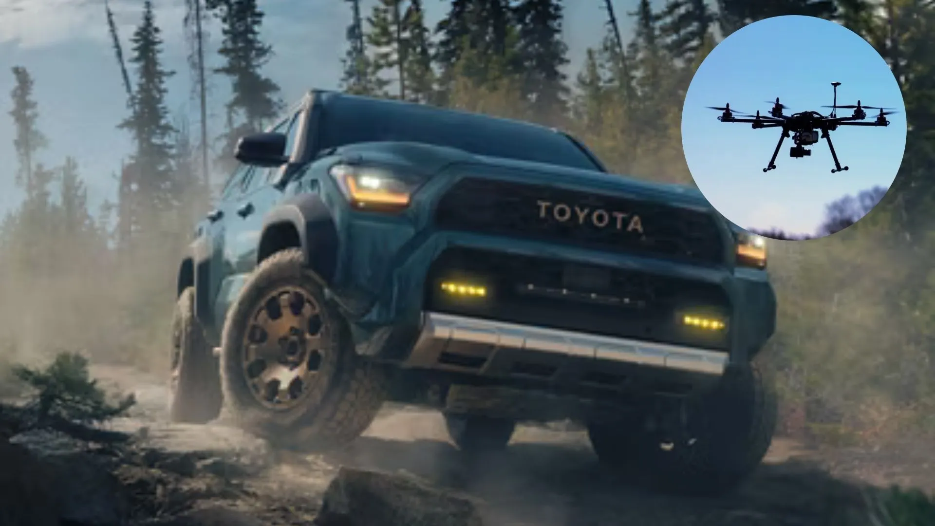 Toyota 無人機助駕駛從空中導航越野地形