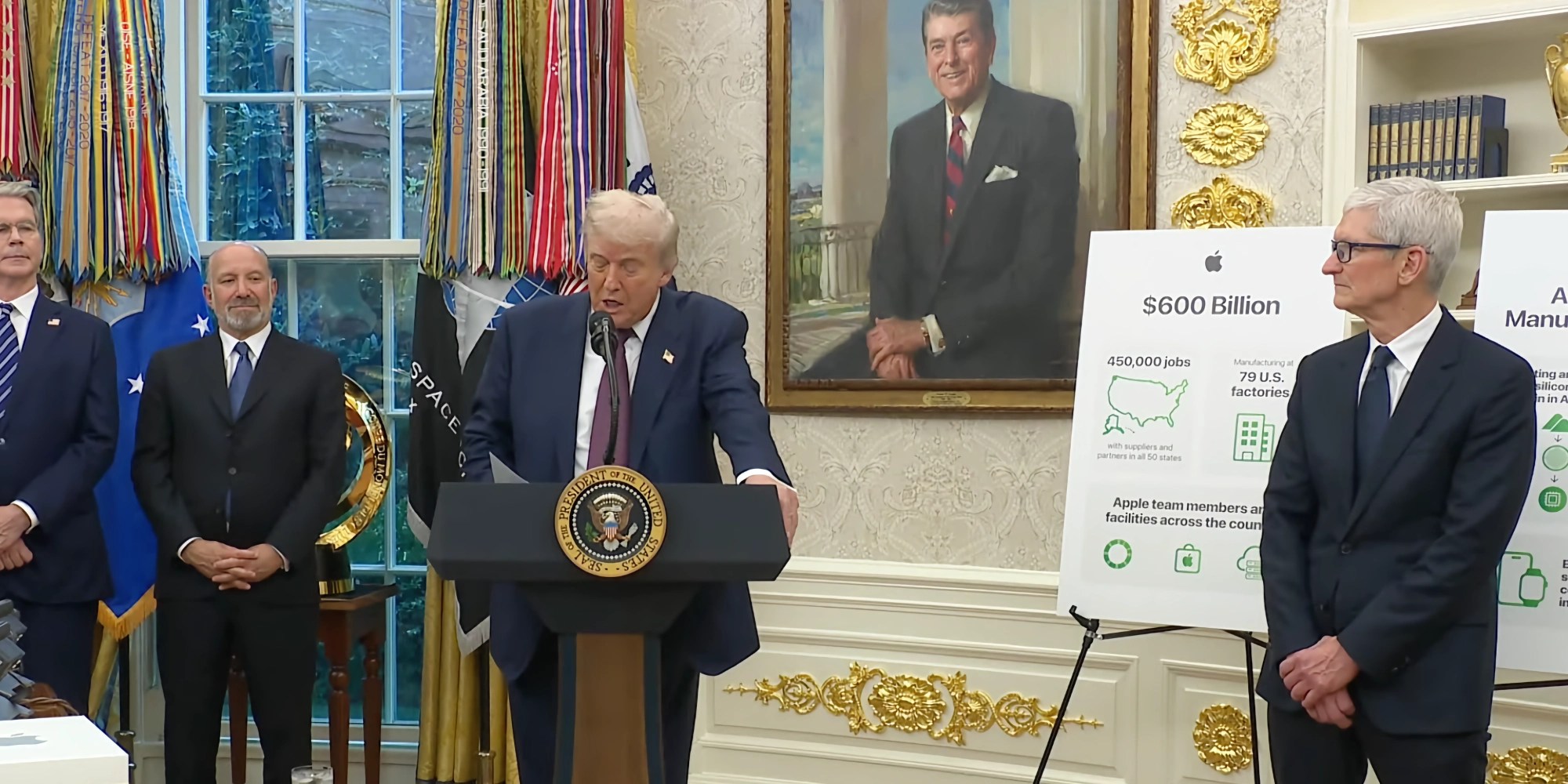 Apple 成為特朗普白宮拆除舞廳計劃的捐款名單成員