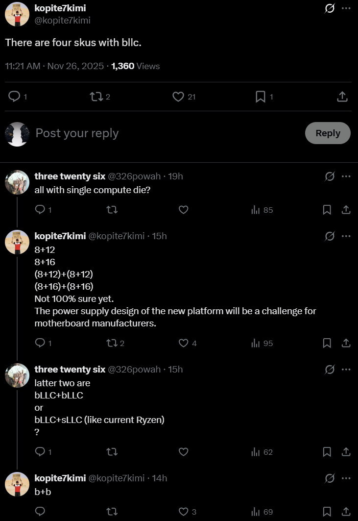 Intel Nova Lake-S 系列 CPU 將配備超大 288MB bLLC 緩存應對 AMD 挑戰