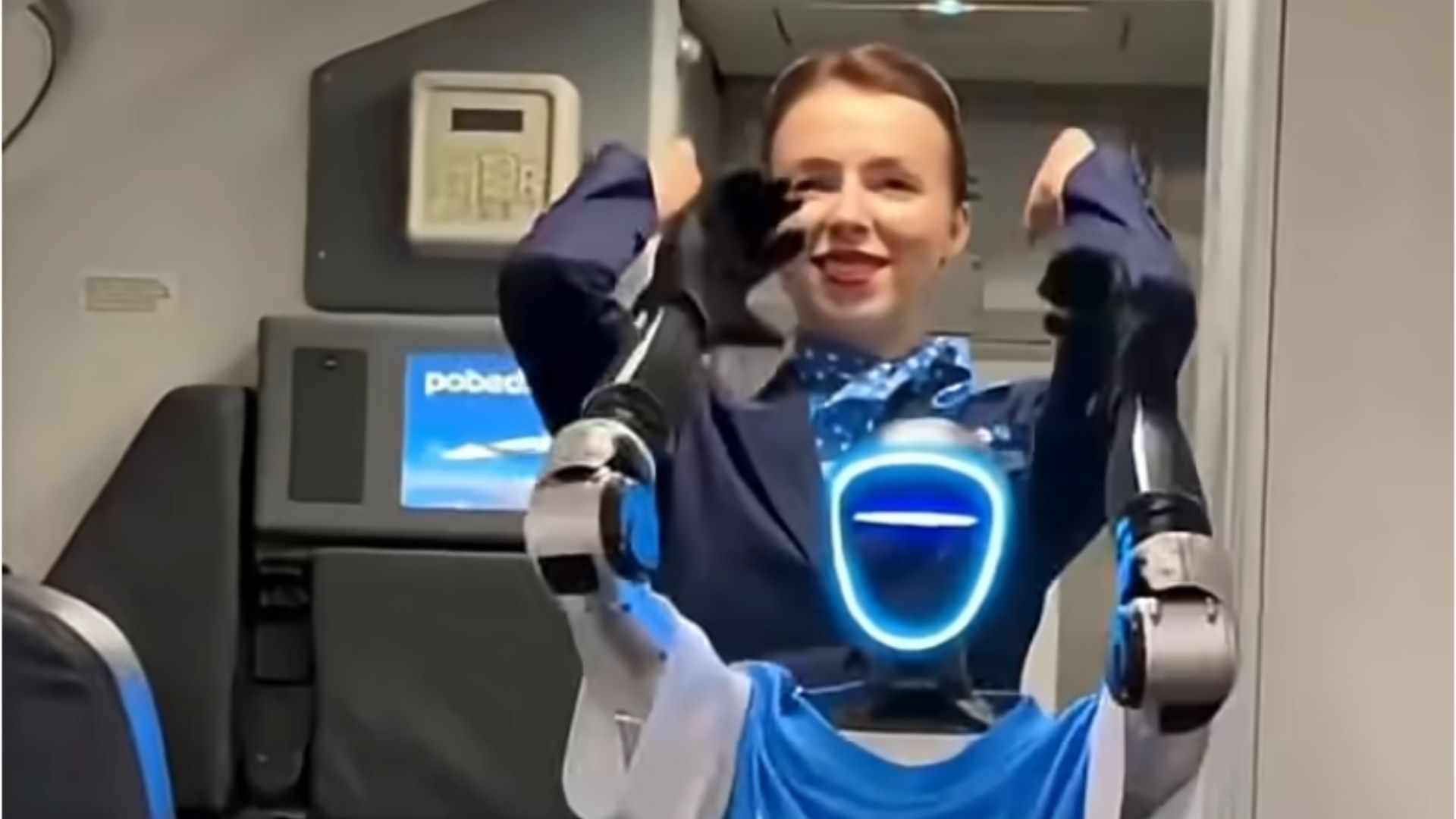 俄羅斯航空公司 Pobeda 首度在航班中使用人形機器人實驗