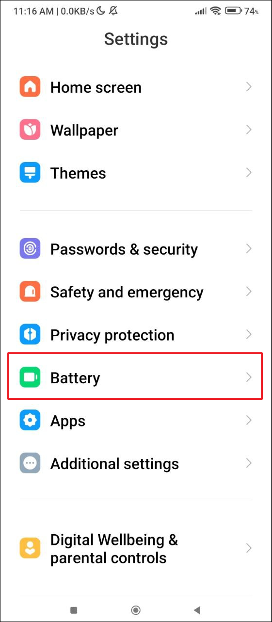 省電模式設定圖示