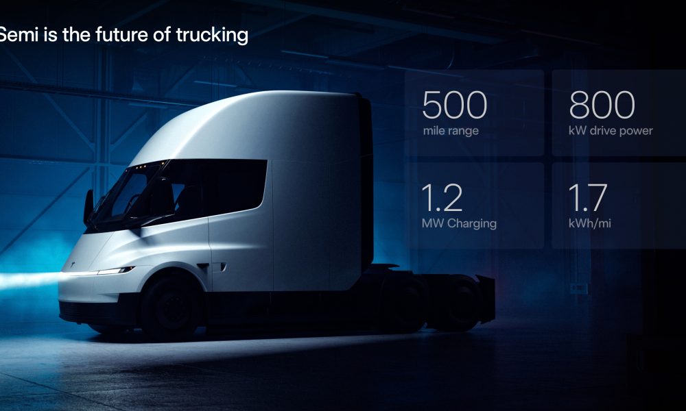 Tesla 公布首位電動 Semi 卡車客戶