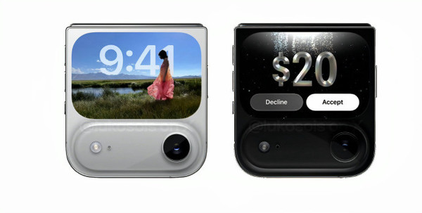 iPhone Flip 小折疊屏概念圖曝光 或成蘋果折疊手機市場新選擇