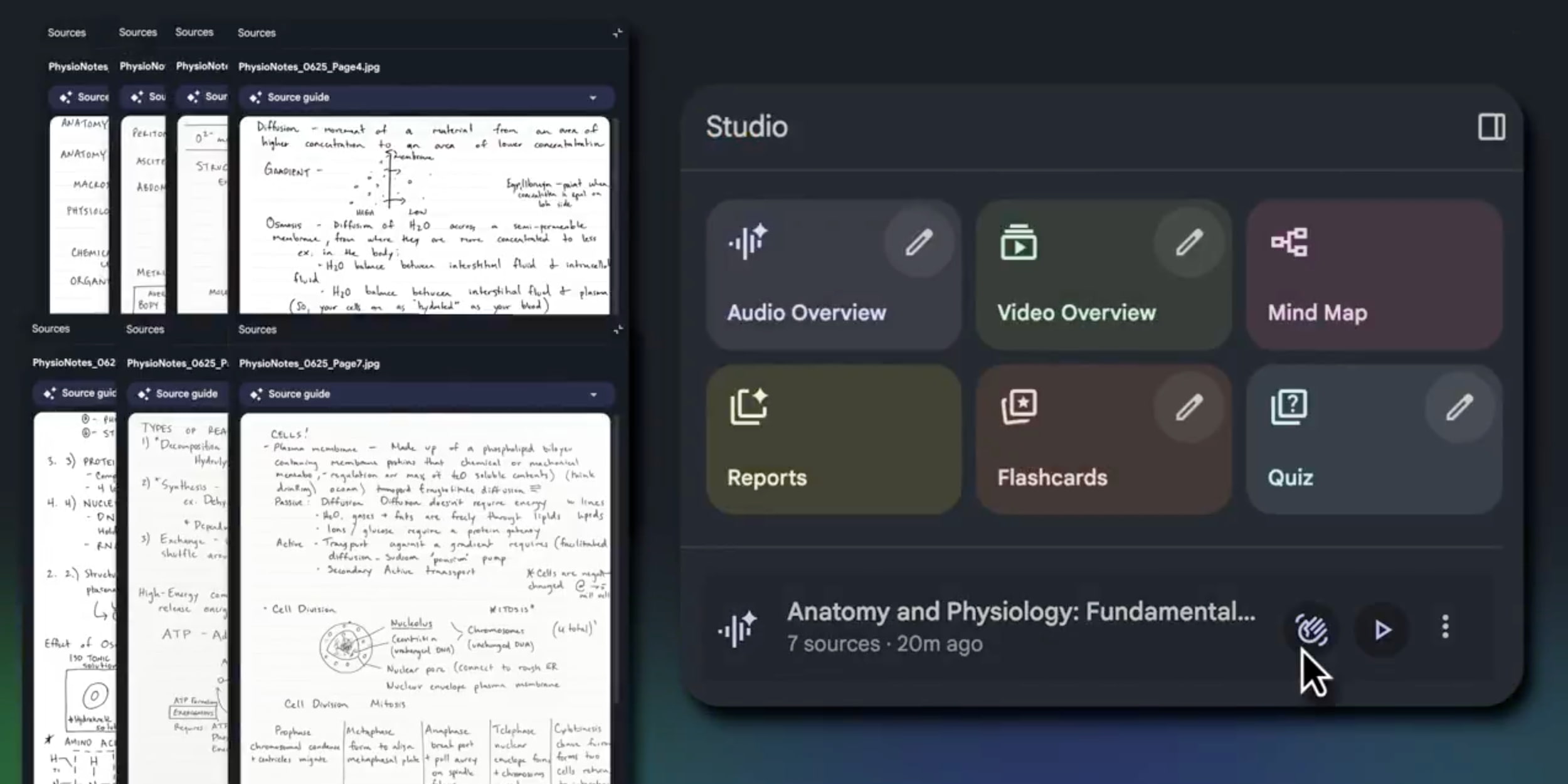 Google NotebookLM 應用程式新增內建相機功能，支持快速上傳圖片作為資料來源
