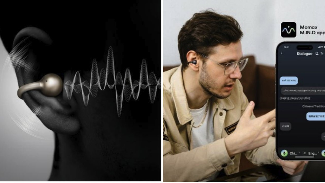 Momax 推出全新 AI 夾耳式降噪耳機，支援即時翻譯功能
