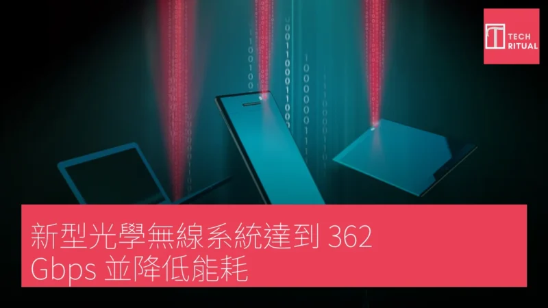 新型光學無線系統達到 362 Gbps 並降低能耗