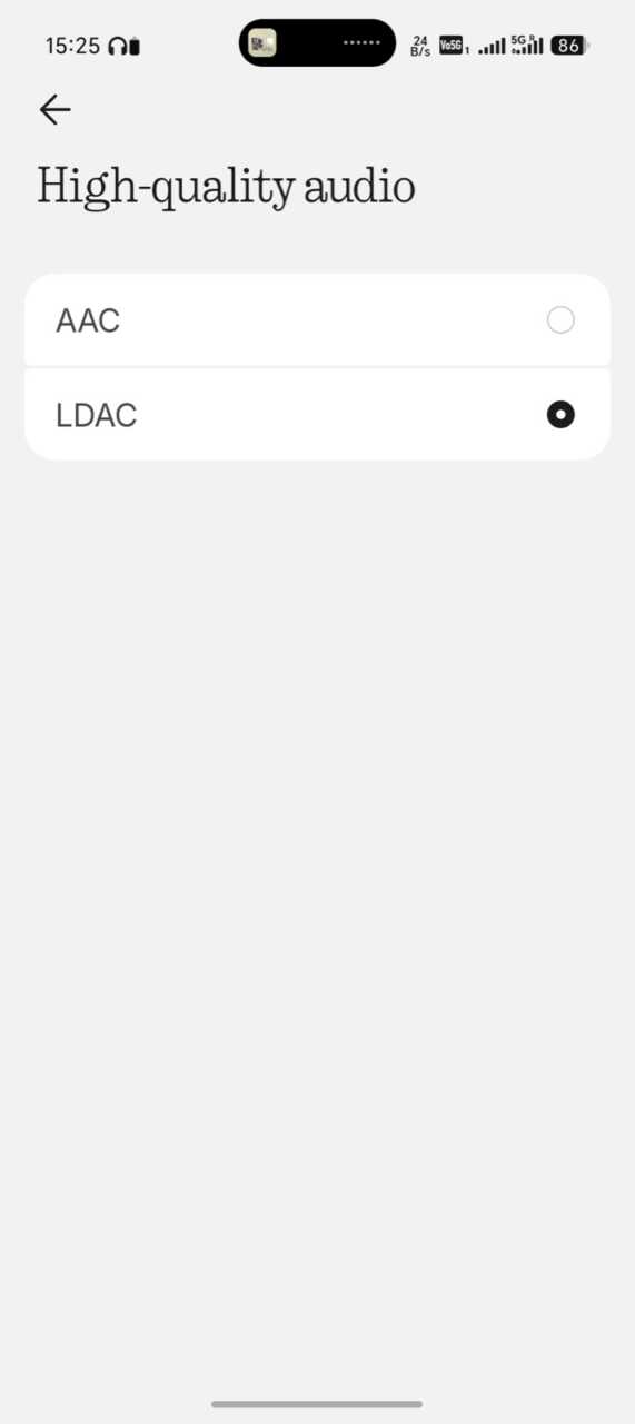 Nothing Ear (3a) - 高音質設定要自己入去揀,AAC 定 LDAC 二擇其一