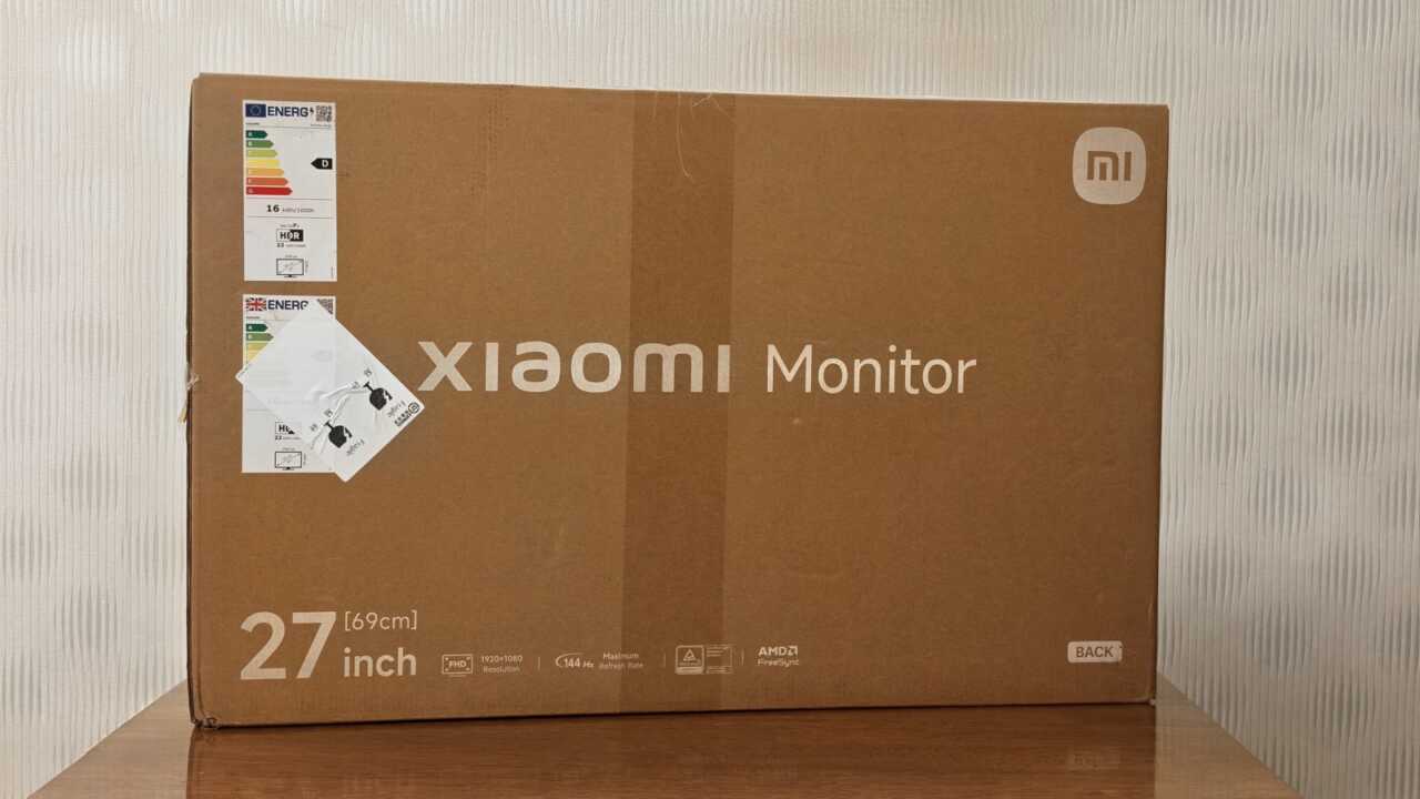 小米 Xiaomi Monitor A27i 2026 - 零售盒正面直接印住 27 inch 同 xiaomi Monitor 字樣