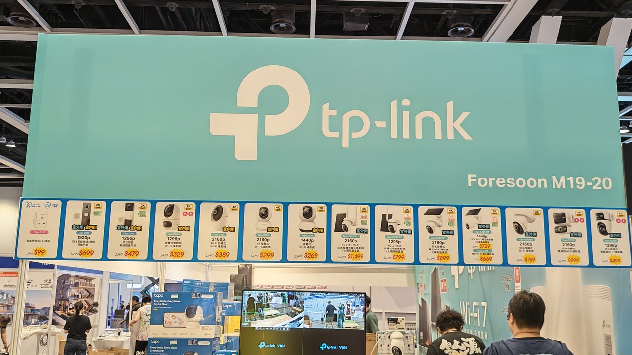 TP-Link Tapoスマートカメラ価格壁、Foresoon M19-20ブース