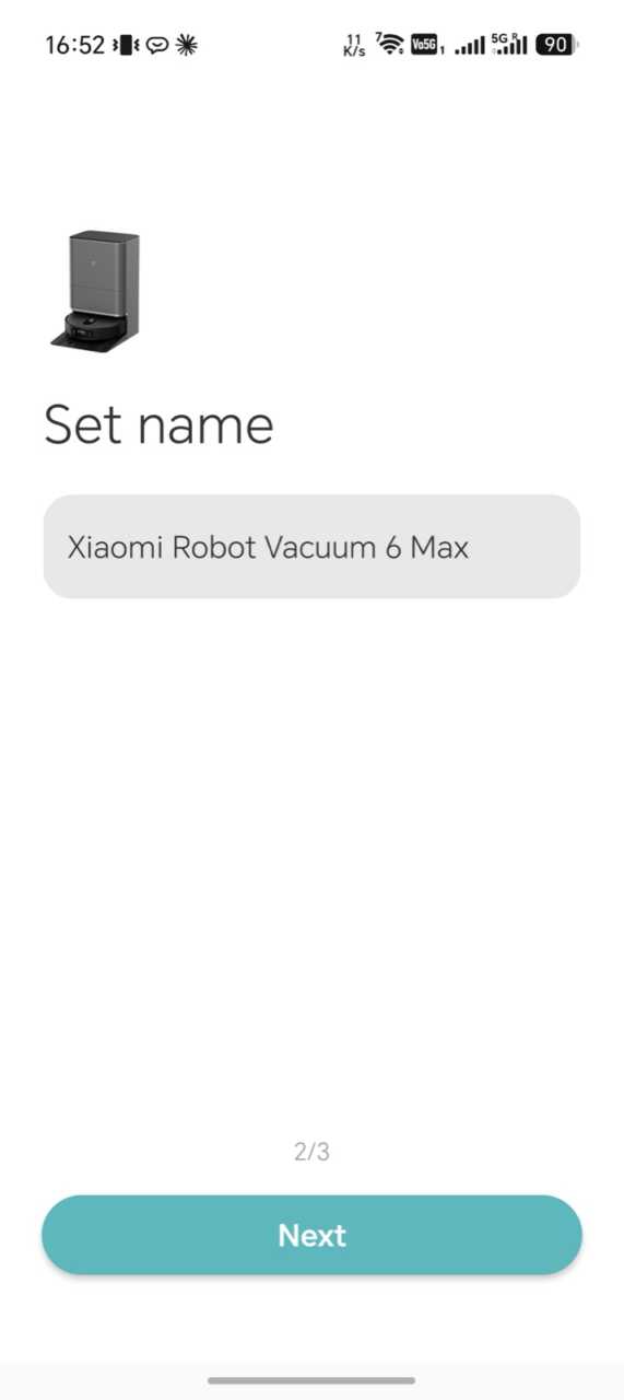 Xiaomi 掃拖機器人 6 Max - 幫機器改名,方便家中多部裝置分辨